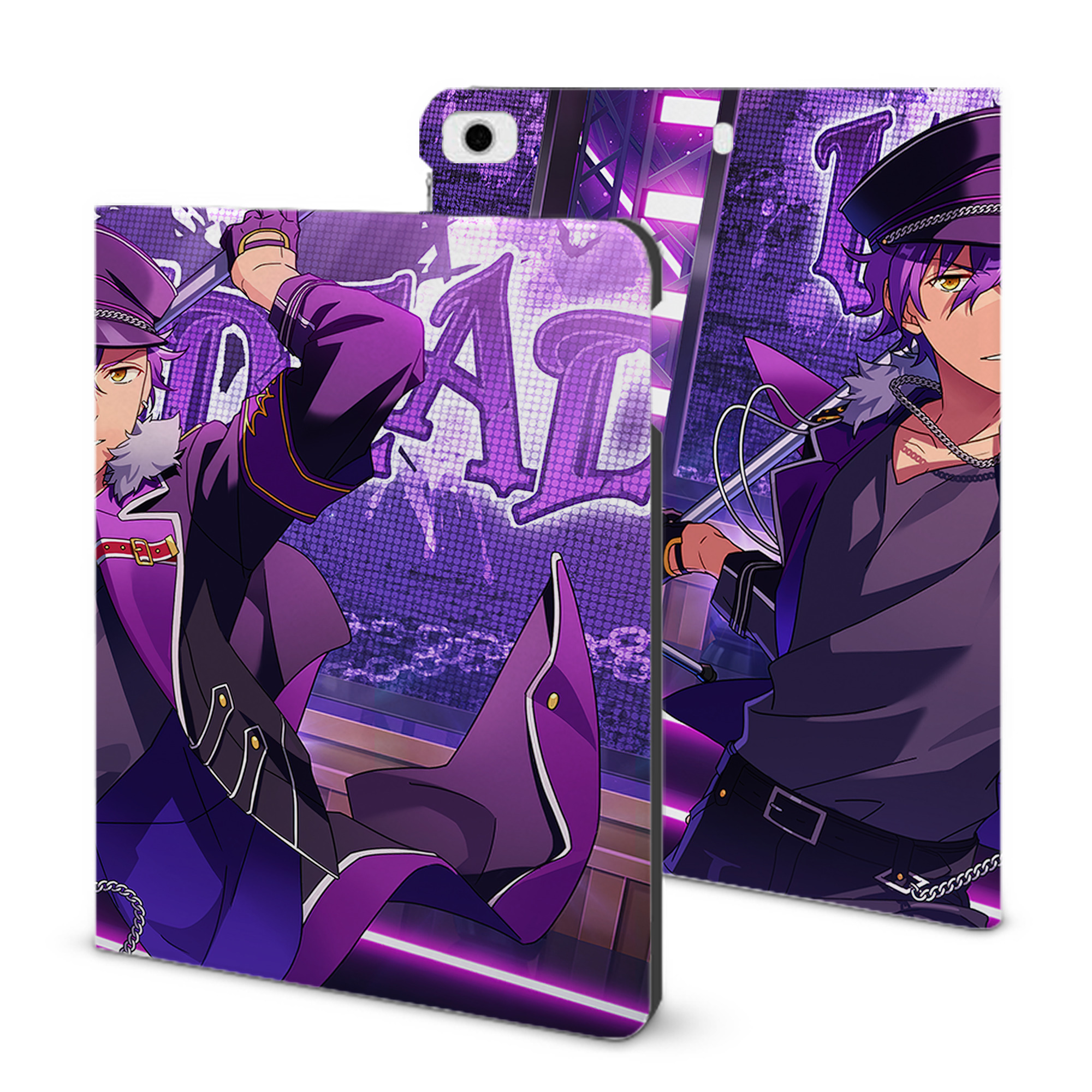 （画像用） あんさんぶるスターズ! Ensemble Stars IPad ケース ブック型 PUレザー TPU 耐衝撃 軽量 薄型 ペン収納なし 全面保護 IPad 各モデル対応